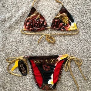 Betty Bangs Aerosmith Swimsuit w/Swarovski- Medium